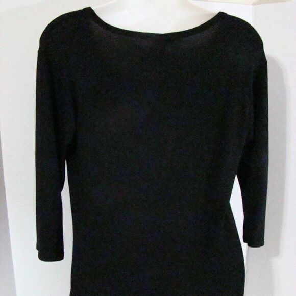 23 Love Street "Good Vibes Only" Black Scoop Neck Tee Size Medium - Picture 6 of 8